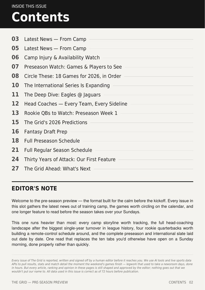 Contents & Editor's Note