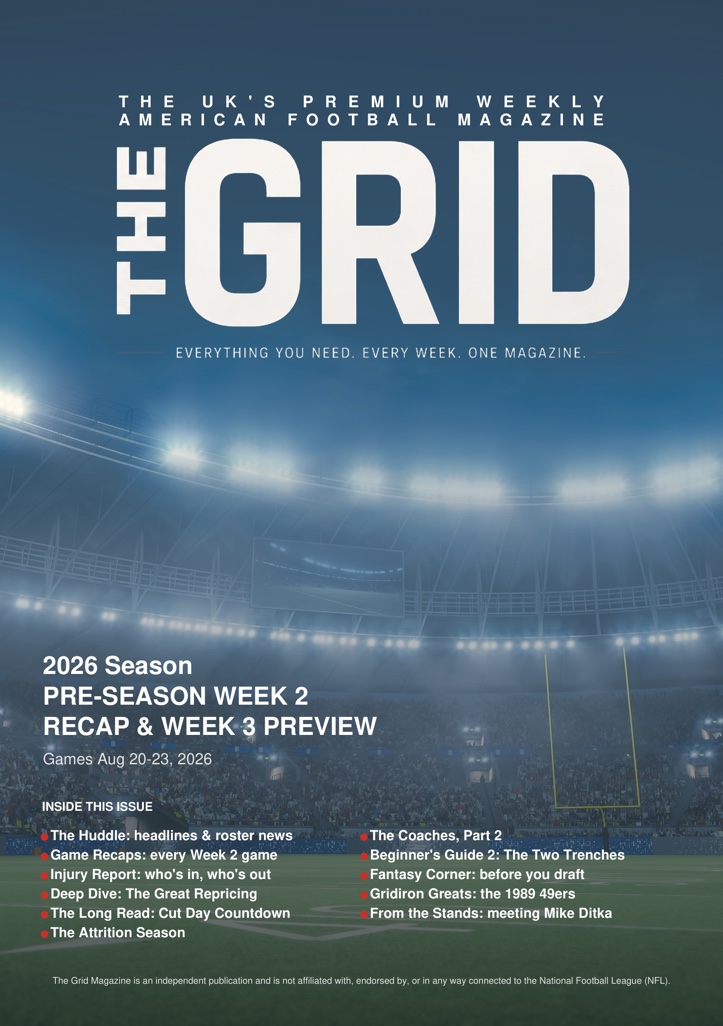 The Grid Magazine — Issue 3, Pre-Season Week 2 Recap & Week 3 Preview cover